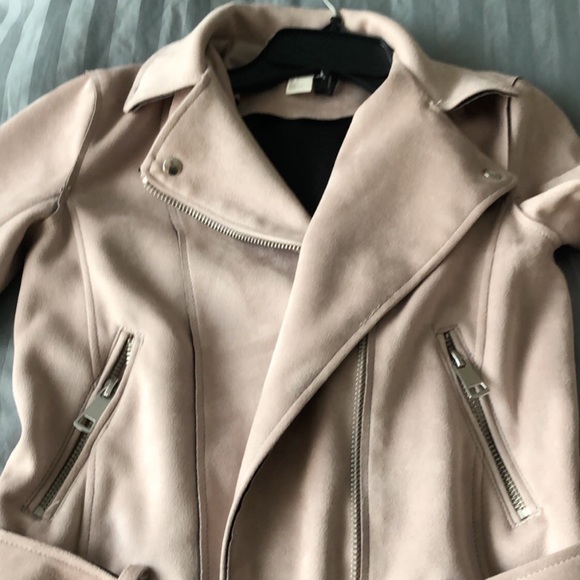 light pink suede jacket